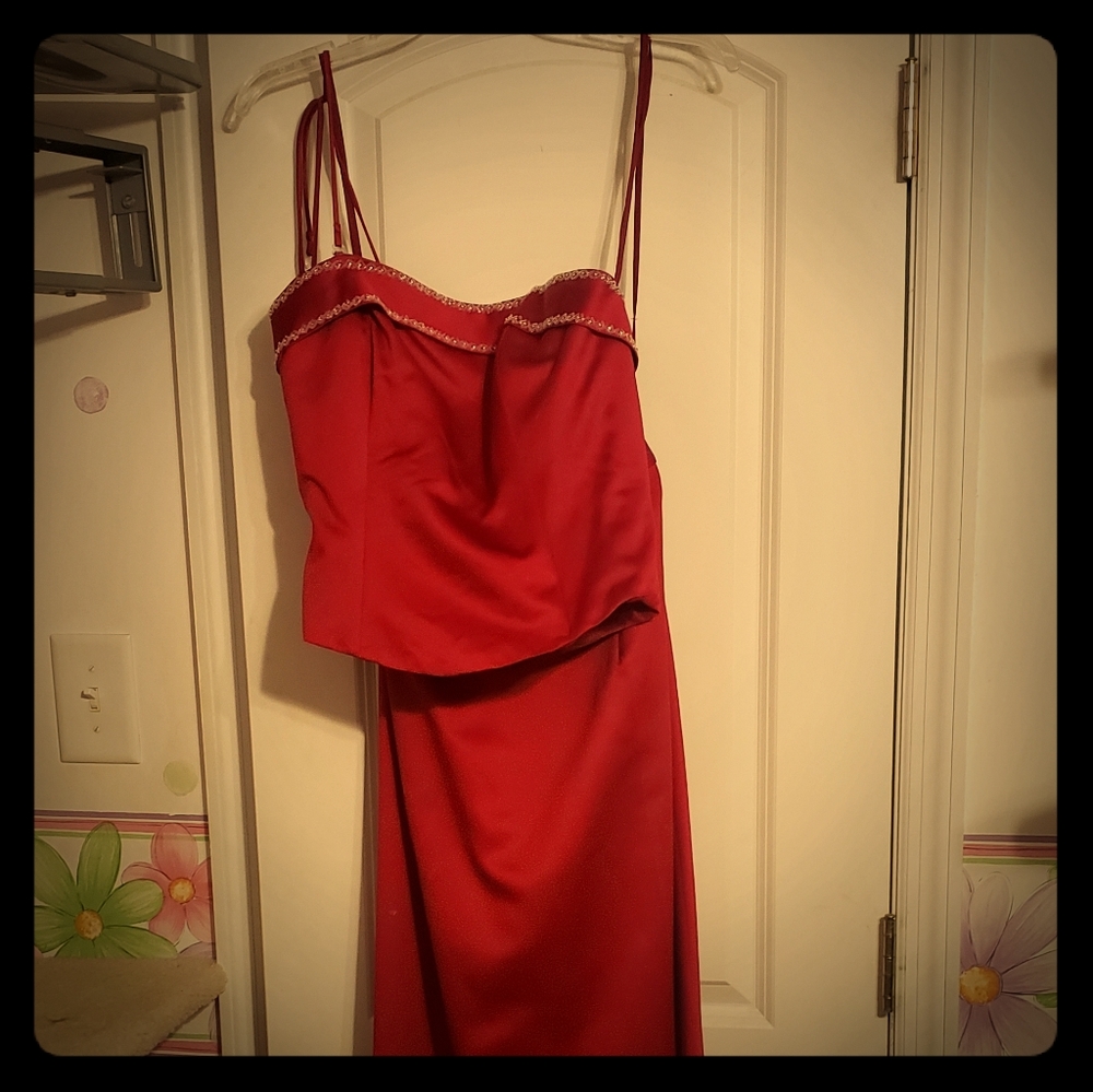 Two piece prom dress